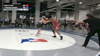 125 kg Cons. Sub-rd Of 16 - Timothy Gray, Husky Elite Wrestling Club vs Preston Wagner, MWC Wrestling Academy