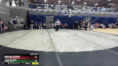 75/HWT Cons. Semi - Hailliee Jenkins, Emmett Wrestling Club vs Raegan Sims, Internal Quest