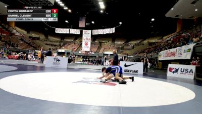 Cadet Boys Upper - 165 lbs Cons. Semis - Colton Gonzalez, Central Catholic Wrestling Club vs Samuel Clement, USA Gold Wrestling Club