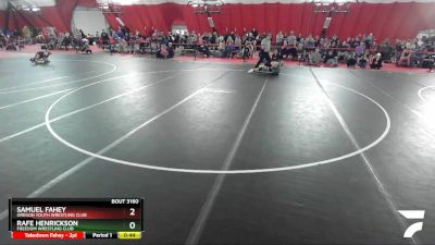 92 lbs Cons. Round 4 - Samuel Fahey, Oregon Youth Wrestling Club vs Rafe Henrickson, Freedom Wrestling Club