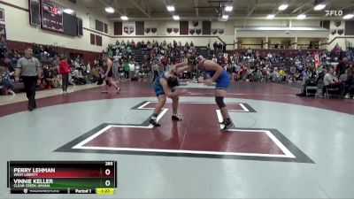 285 lbs Round 3 - Vinnie Keller, Clear Creek-Amana vs Perry Lehman, West Liberty