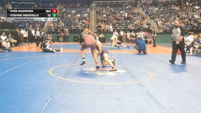 1A/2A 144 Quarterfinal - Stephen Ribustello, Tarboro High School vs Kobe Mashburn, Swain County