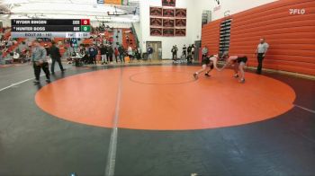 165 lbs Semifinal - Hunter Boss, Jackson Hole vs Ryder Bingen, Huntley Project (Worden)