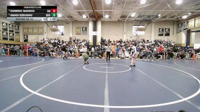 126 lbs Round Of 16 - Domenic Maddox, Foxborough vs Amadi Ezeugwu, Southwick-Tolland