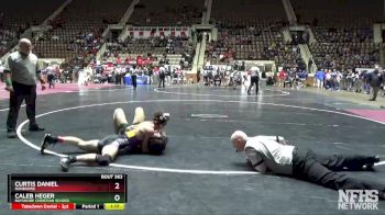 160 lbs Semifinal - Caleb Heger, Bayshore Christian School vs Curtis Daniel, Ranburne