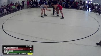 129 lbs Champ. Round 2 - Jax Hansen, Nebraska vs Tyler Haneborg, Midwest Destroyers Wrestling Club