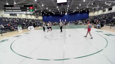 132 lbs Cons. Round 3 - Allison Crawford, Washington-Liberty (Arlington) vs Alyssa Saunders, Giles