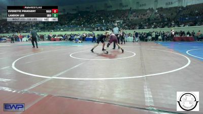 128 lbs Consi Of 32 #2 - Everette Pruegert, Wagoner vs Landon Lee, Union JH