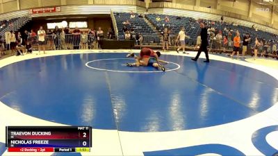 100 lbs Quarterfinal - Traevon Ducking, IN vs Nicholas Freeze, IN