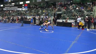 120 lbs 3rd Place Match - Kaleb Brown, Hawkeye Wrestling Academy vs Beckett Loughren, Immortal Athletics Wrestling Club