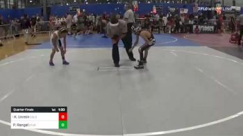 66 lbs Quarterfinal - Kel Unrein, Colorado Outlaws vs Pedro (PAR5) Rangel, Storm