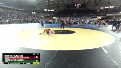 63 lbs Champ. Round 2 - Colton Fernandez, NWWC vs Kommon Cunanan, Inland Northwest Wrestling Training Center