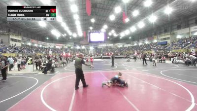 58 lbs Consi Of 8 #1 - Turner Buchanan, No Team vs Kiano Mora, SLV Elite WC