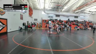 285 lbs 5th Place Match - Kingston Oe, Laurel vs Zack Smith, Lockwood (Billings)