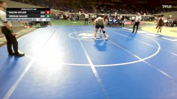 2A/1A Boys 285 Cons. Semi - Keegan Sallee, Crane Boys vs Daltin Taylor, Culver Boys