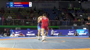 110 kg 1/4 Final - Laszlo Darabos, Hungary vs Mohammad Jahangiri, Iran