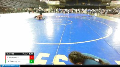 121 lbs Cons. Round 2 - Sara DeYoung, Team Aggression Wrestling Club vs Sophia Mahoney, COBRA ALL-STARS