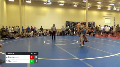 132 lbs Consi Of 4 - Jared Popson, HS Partner Trained vs Tyler Clark, HS Phoenix WC