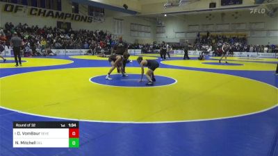 116 lbs Round Of 32 - Drake VomBaur, Severance (CO) vs Nate Mitchell, Del Oro