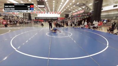 131 lbs Round 3 (12 Team) - Ingrid Penn, Marymount vs June Welch, Liberty University