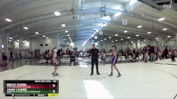 109 lbs 3rd Place Match - Brock Goebel, Syracuse Youth Mat Club vs Owen Launer, Nebraska Golden Eagles Wrestling Club