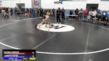 125 lbs Champ. Round 1 - Landon Foster, Soldotna Whalers Wrestling Club vs Damien Ambrose, Alaska Battle Cats Wrestling Club