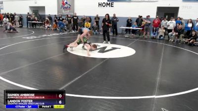 125 lbs Champ. Round 1 - Landon Foster, Soldotna Whalers Wrestling Club vs Damien Ambrose, Alaska Battle Cats Wrestling Club