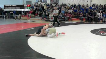 120 lbs Semifinal - Duncan Klinck, Harwood vs Brayden Buchanan, Essex