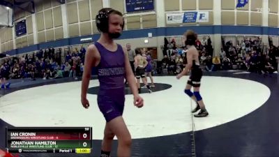 59 lbs Round 3 (4 Team) - Ian Cronin, Brownsburg Wrestling Club vs Jonathan Hamilton, Noblesville Wrestling Club