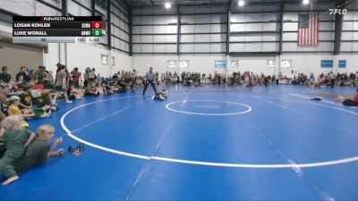 60 lbs Round 4 (6 Team) - Luke Worall, GREAT BRIDGE WRESTLING CLUB vs Logan Kohler, EASTERN CAROLINA WRESTLING ACADEMY