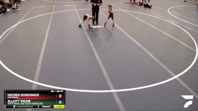 45-47 lbs Cons. Round 1 - Hayden Shoemaker, Minnesota vs Elliott Wilkie, White Bear Lake Youth Wrestling