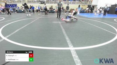 67 lbs Rr Rnd 4 - Hayes Kempf, Cowboy Wrestling Club vs Jaxon Huffman, Raw Wrestling Club