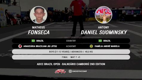 Matheus Fonseca vs Antony Daniel Suominsky 2024 ADCC Balneario Open