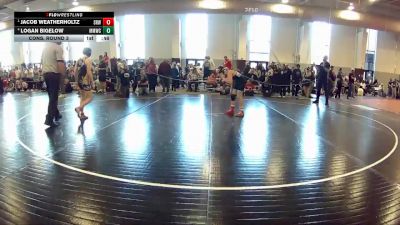 98 lbs Cons. Round 3 - Logan Bigelow, Midlothian Miners Wrestling Club vs Jacob Weatherholtz, Impact Wrestling Academy