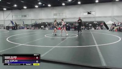 125 lbs Round 1 (8 Team) - Saige Olver, Pennsylvania vs Rose Kaplan, Indiana