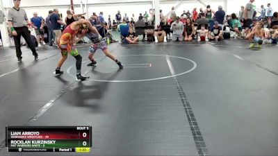 92 lbs Round 2 (6 Team) - Liam Arroyo, Warhawks Wrestling vs Rocklan Kurzinsky, Mat Warriors White