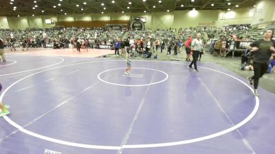 46 lbs Consi Of 8 #1 - Esteban Gutierrez Rubio, Nevada Elite vs Brielle Alves, Willows Wrestling