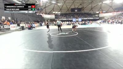 Girls 4A 120 lbs Cons. Round 1 - Jennavecia Canseco, Sunnyside (Girls) vs Halle Boyland, Lake Stevens (Girls)