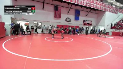 HS 140 lbs Champ. Round 2 - Teyanna Fields, LAWTON vs Alyssa Rodriguez, Lubbock Cooper