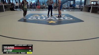 JV-22 lbs Round 4 - Zion Shaw, Iowa City, West vs Tate Burken, Clear Creek-Amana