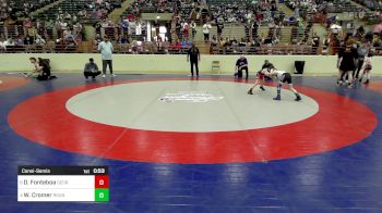 57 lbs Consolation - Drayvin Fonteboa, Georgia vs Whitt Cromer, Roundtree Wrestling Academy