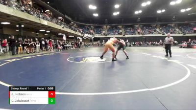 285 lbs Champ. Round 1 - Leonidas Hobson, Waubonsie Valley vs Owen Jakubczak, Fremd