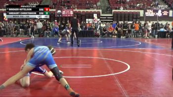 109 lbs Cons. Round 3 - Gregory Christenson, North Montana Wrestling CLub vs Bridger Kittelson, HWC SWAT