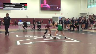 124 lbs 1st Place Match - Leilani Lazaro, Mt. San Antonio College vs Haely Lemus, East Los Angeles College