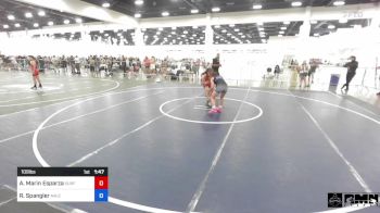 109 lbs Quarterfinal - Alyssa Marin Esparza, Surfside X vs Reanna Spangler, Maize WC