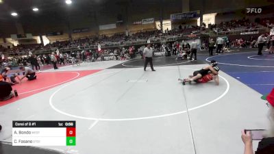 116 lbs Consi Of 8 #1 - Adrian Bondo, Westside WC vs Cael Fasano, Steel City Reloaded WC