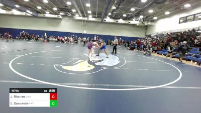 197 lbs Consi Of 8 #2 - Jeremiah Rhames, Johnson & Wales vs Evan Danowski, Wisconsin-Whitewater