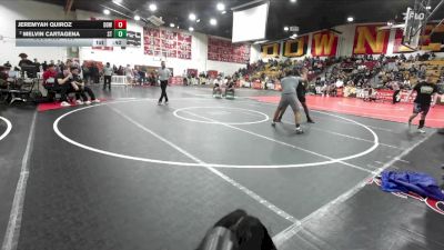 190 lbs Cons. Round 5 - Jeremyah Quiroz, Downey vs Melvin Cartagena, South Torrance