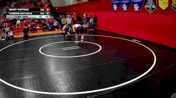 189 lbs Cons. Semi - Carmine Battaglia, Beaver County Christian School vs Brady Koffman, River Valley Hs