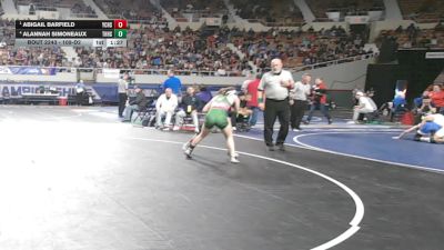 109-D2 Semifinal - Abigail Barfield, Yuma Catholic High School vs Alannah Simoneaux, Thatcher HS